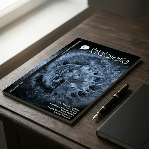 Revista Palabrería, portada azul